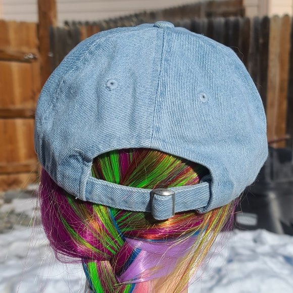 Ladies Blue Denim BLING Hat NEW - Picture 4 of 4